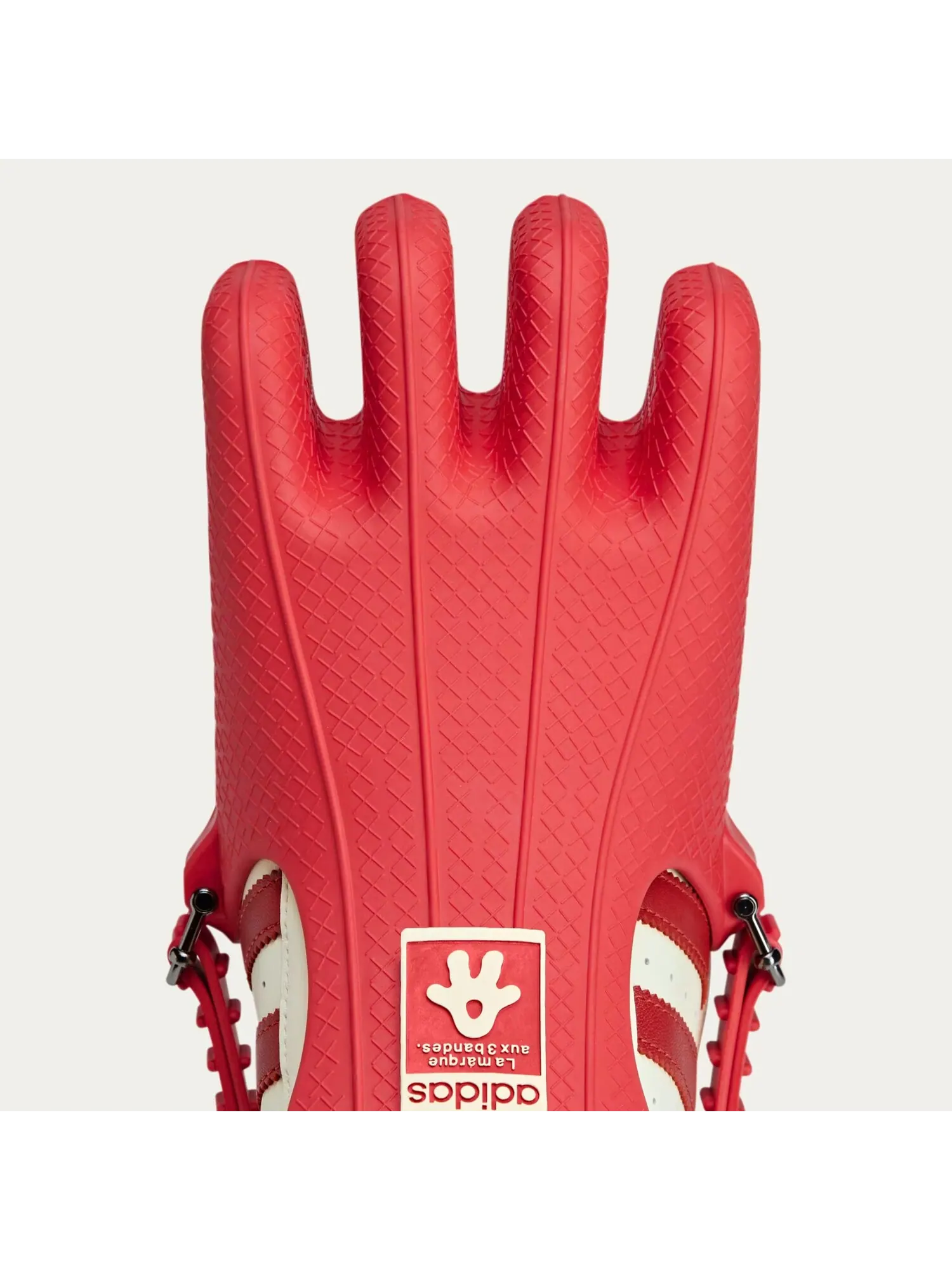 Кроссовки унисекс Adidas x Avavav Superfinger Superstar — изображение 9 из 11, красный/кремовый