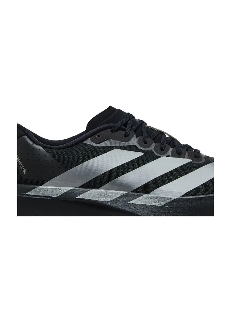 Кроссовки Wmns Adizero Evo SL 'Black Iron Metallic' — изображение 2 из 8, черный металлик