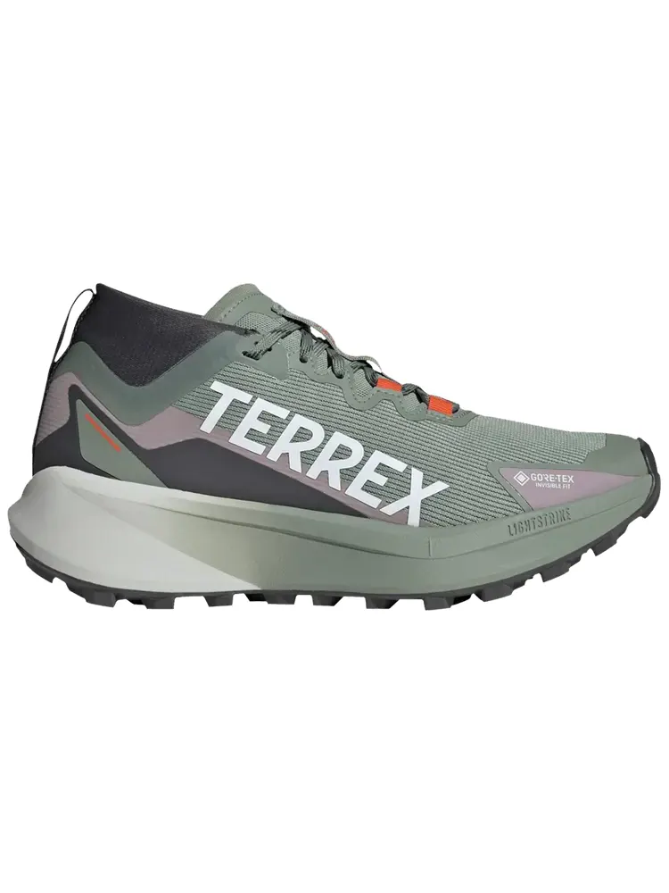 Кроссовки adidas Wmns Terrex Agravic Mid GORE-TEX 'Silver Green' — изображение 1 из 1, серебристый зеленый