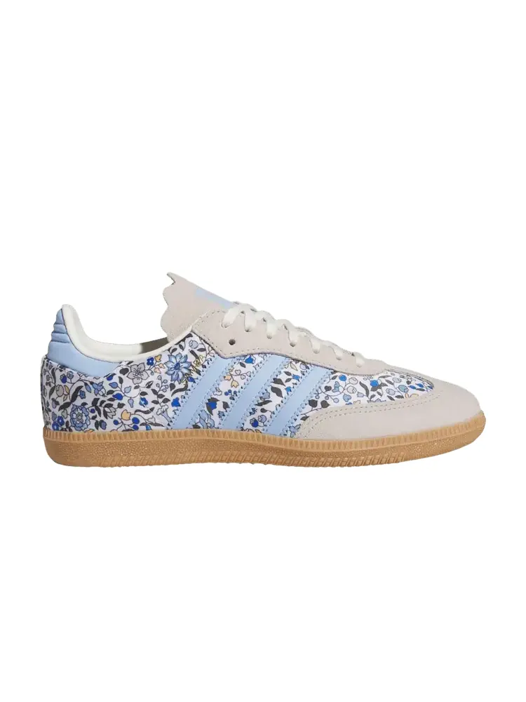 Кроссовки adidas Liberty of London x Samba OG J 'Floral - Blue' — изображение 1 из 1, синий/белый