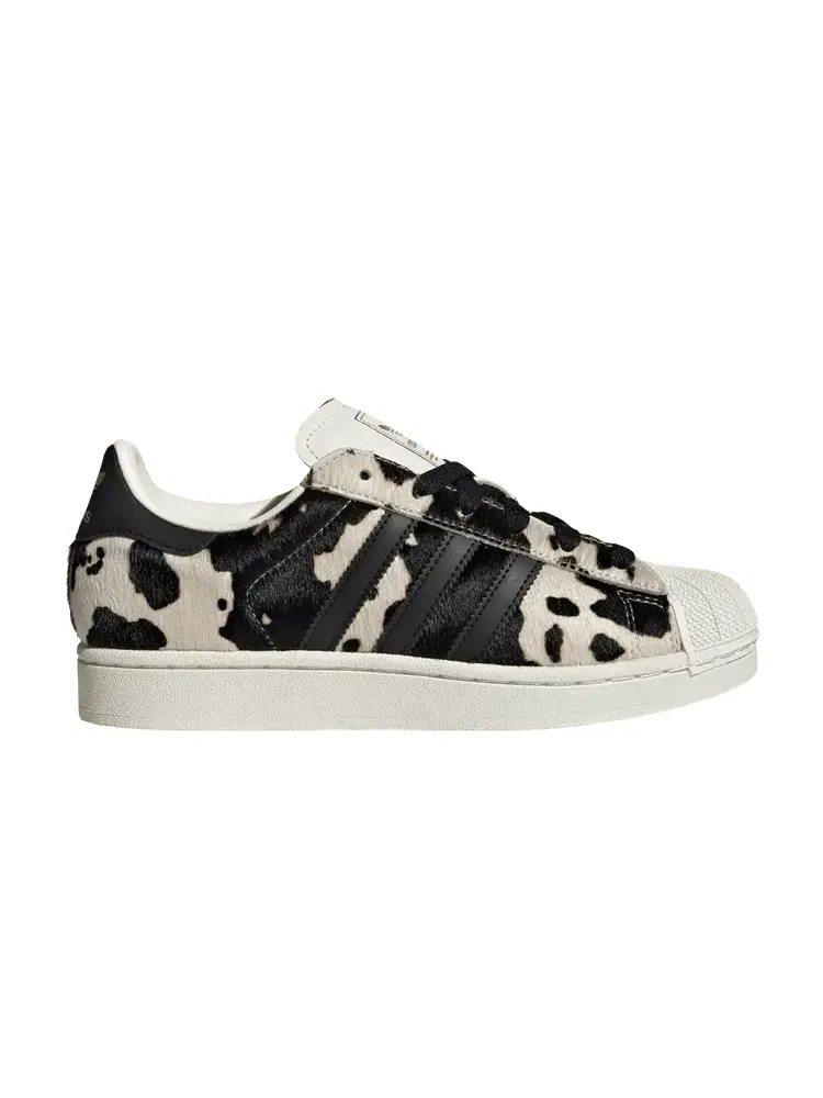 Кроссовки adidas Wmns Superstar 'Cow Print' — изображение 1 из 1, черный/черный/белый