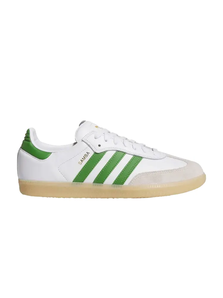Кеды adidas Samba ADV 'White Crew Green' — изображение 1 из 1, белый/зеленый