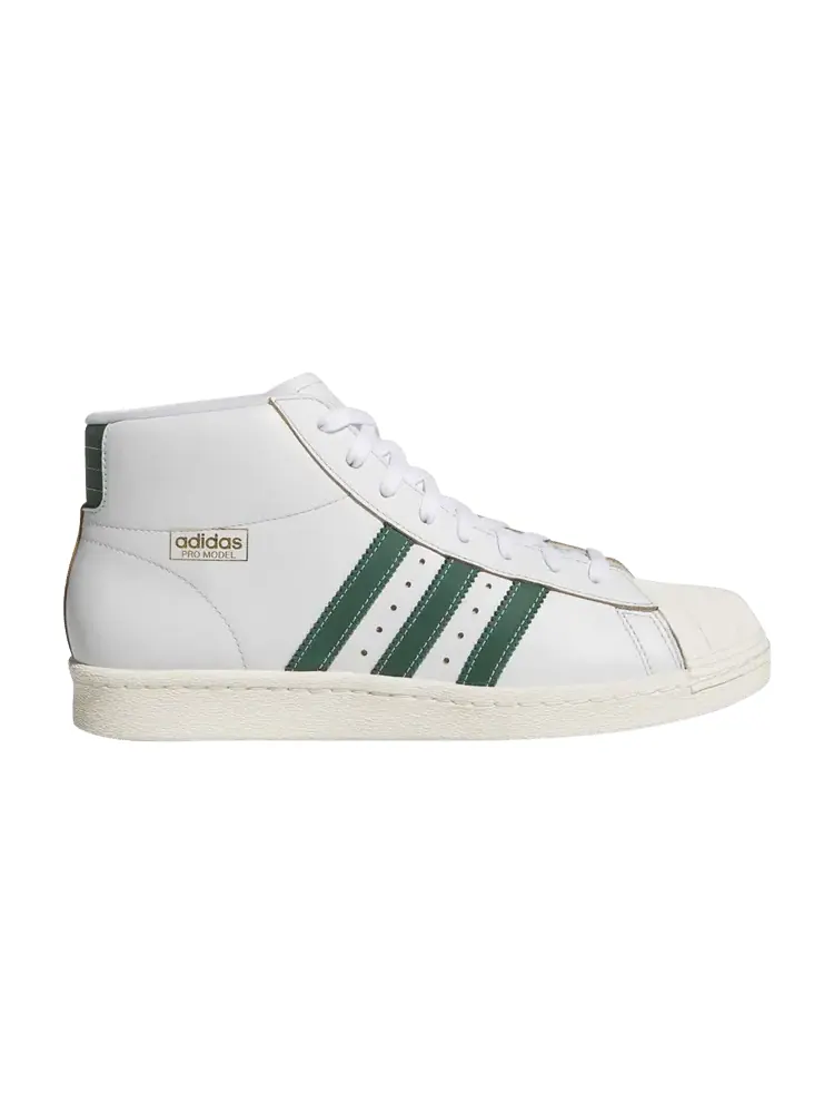 Кроссовки Adidas Pro Model 80 ADV — изображение 1 из 1, белый зеленый