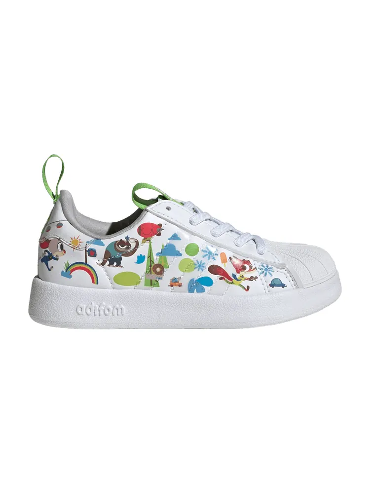Кроссовки adidas Disney x adiFOM Superstar 360 C 'Zootopia' — изображение 1 из 1, белый/серый