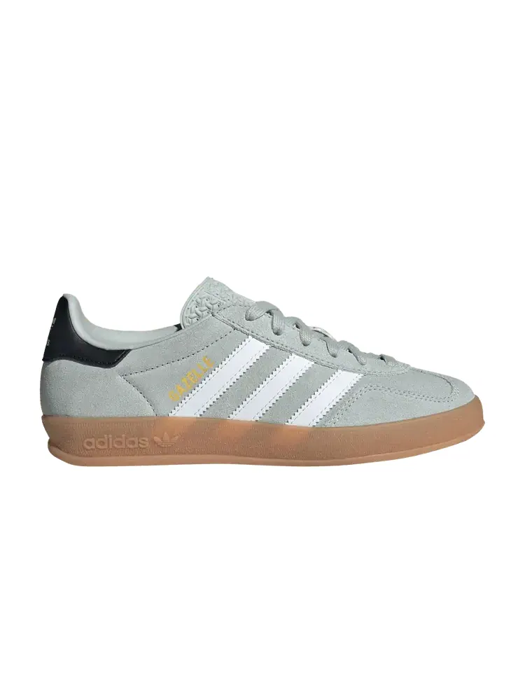 Кроссовки adidas Gazelle Indoor J 'Wonder Silver' — изображение 1 из 1, серебристый/белый/черный