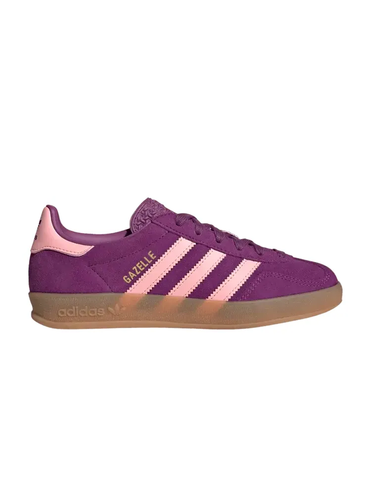 Кроссовки Adidas Gazelle Indoor J 'Rich Mauve Pink' — изображение 1 из 1, красный