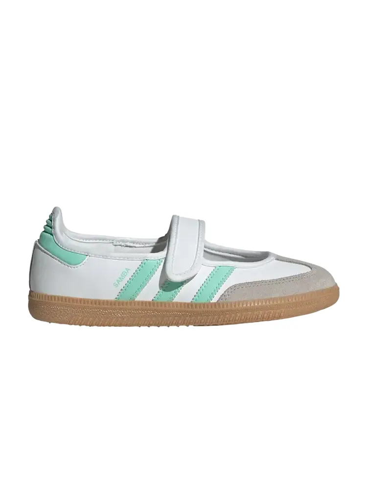 Adidas Samba Jane J 'Cloud White Easy Green Gum' — изображение 1 из 1, белый