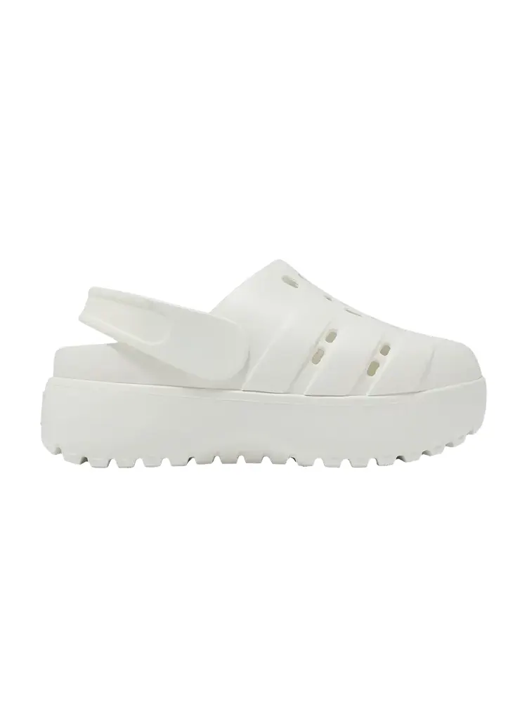 Кроссовки adidas Wmns Adilette Platform Clog 'Cream White' — изображение 1 из 1, кремовый белый/бежевый