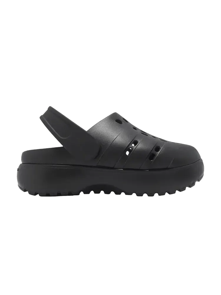 Кроссовки adidas Wmns Adilette Platform Clog 'Triple Black' — изображение 1 из 1, черный/черный/черный