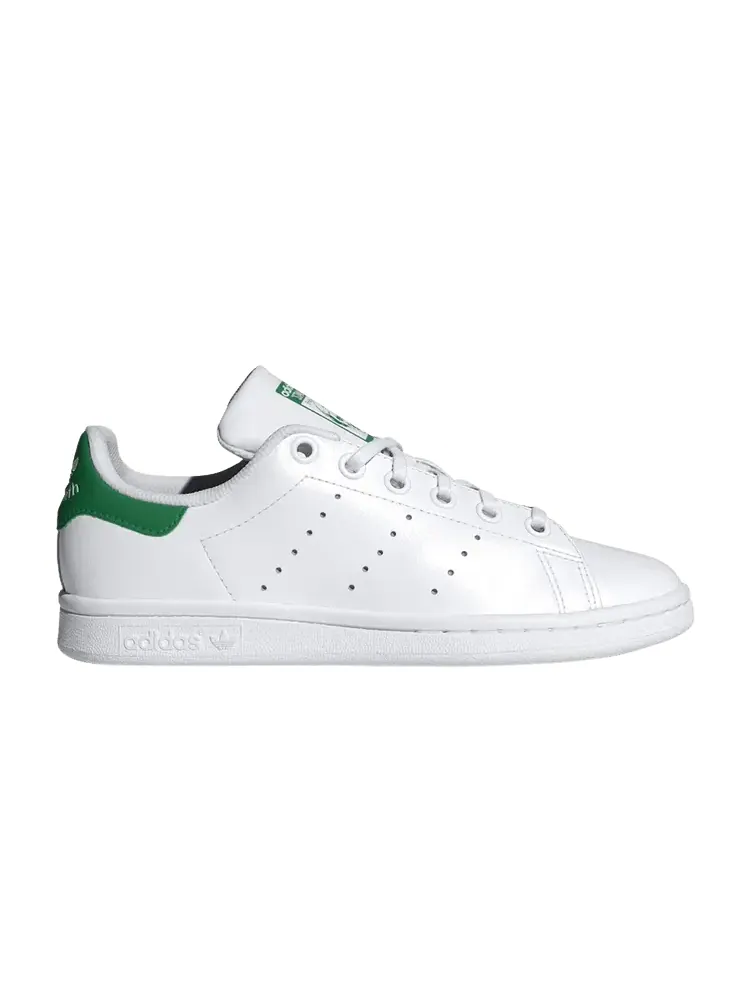 Кроссовки adidas Stan Smith J 'White Green' — изображение 1 из 1, белый/белый/зеленый