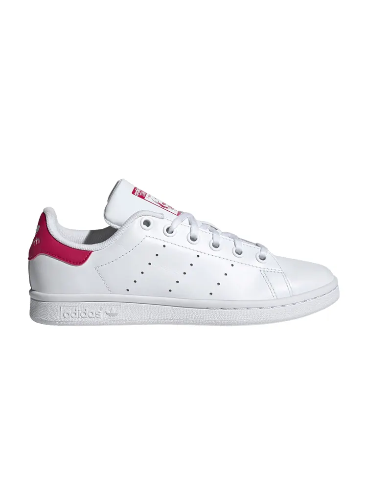 Кроссовки adidas Stan Smith J 'White Bold Pink' — изображение 1 из 1, белый/белый/розовый