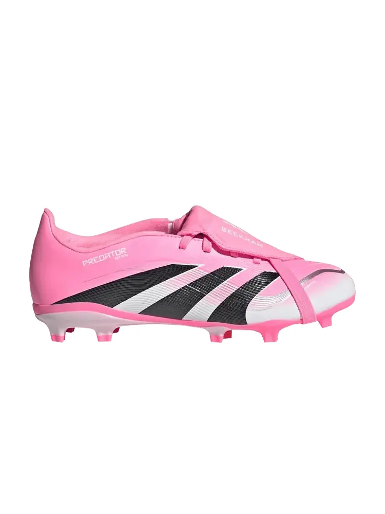 Кроссовки Adidas David Beckham x Predator League Foldover Tongue FG MG K, Miami — изображение 1 из 1, розовый