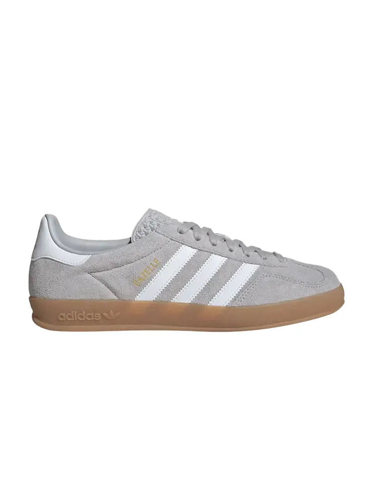 Кроссовки adidas Gazelle Indoor Grey White — изображение 1 из 1, серый белый