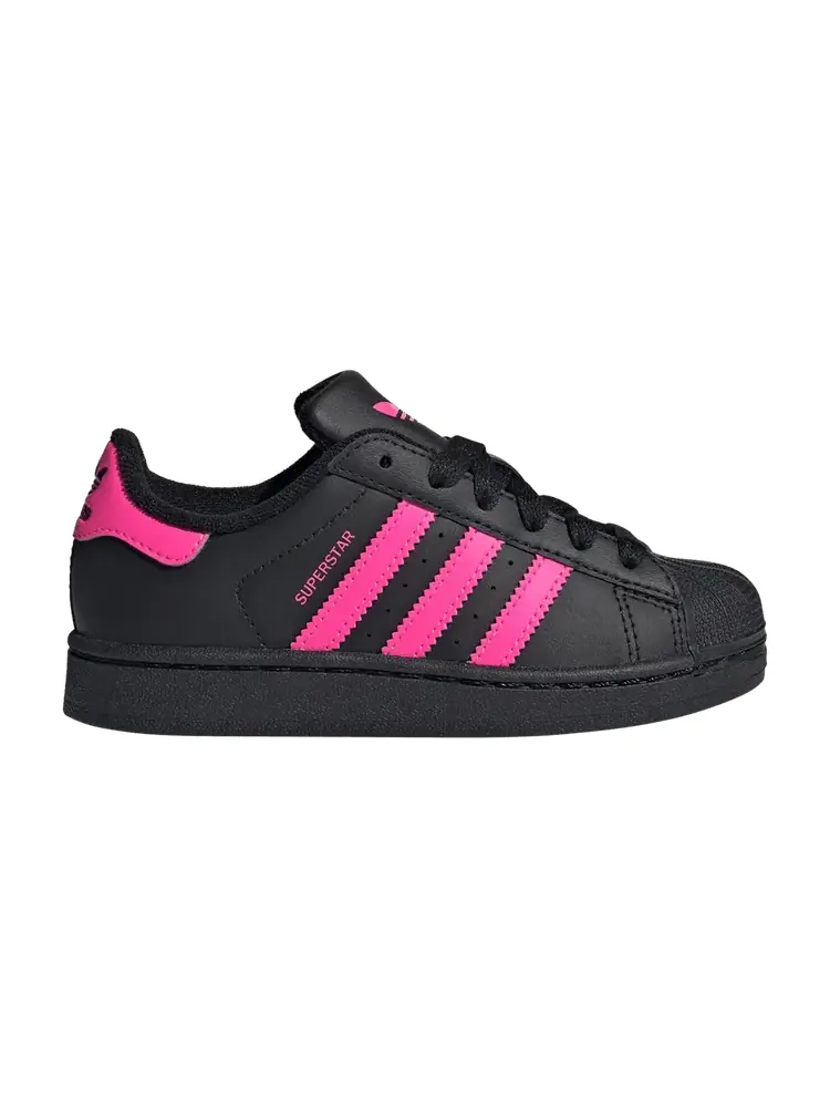 Кроссовки adidas Superstar 2 C 'Black Lucid Pink' — изображение 1 из 1, черный/розовый/черный