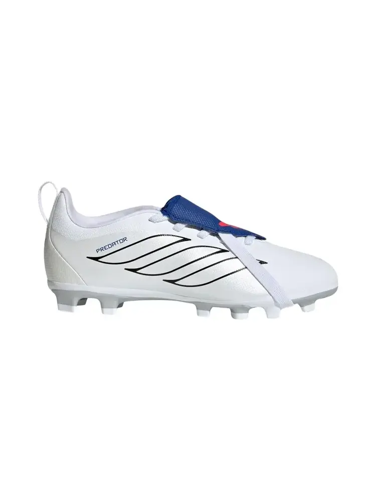 Adidas Predator Club Fold Over Tongue FG AG Little Kid 'Cloud White Zero Metallic Royal Blue' — изображение 1 из 1, белый