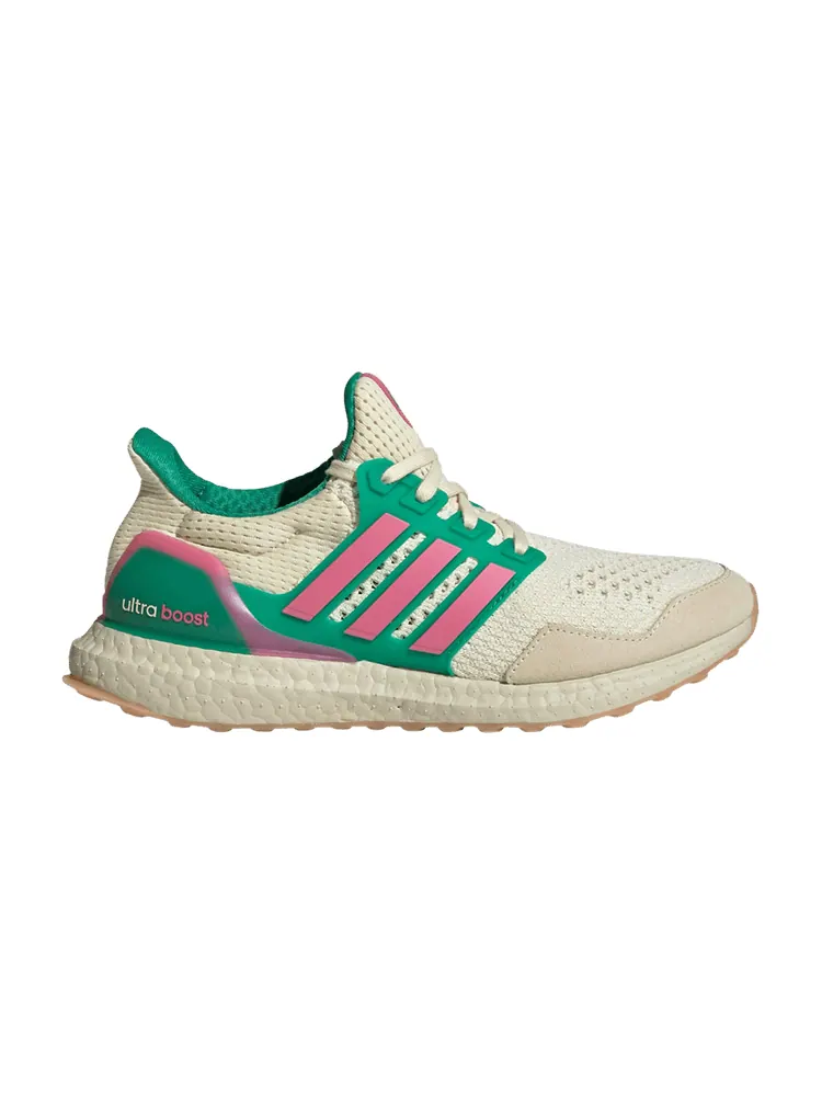 Кроссовки Wmns UltraBoost 1.0 'Off White Pink Fusion Court Green' — изображение 1 из 1, белый розовый зеленый