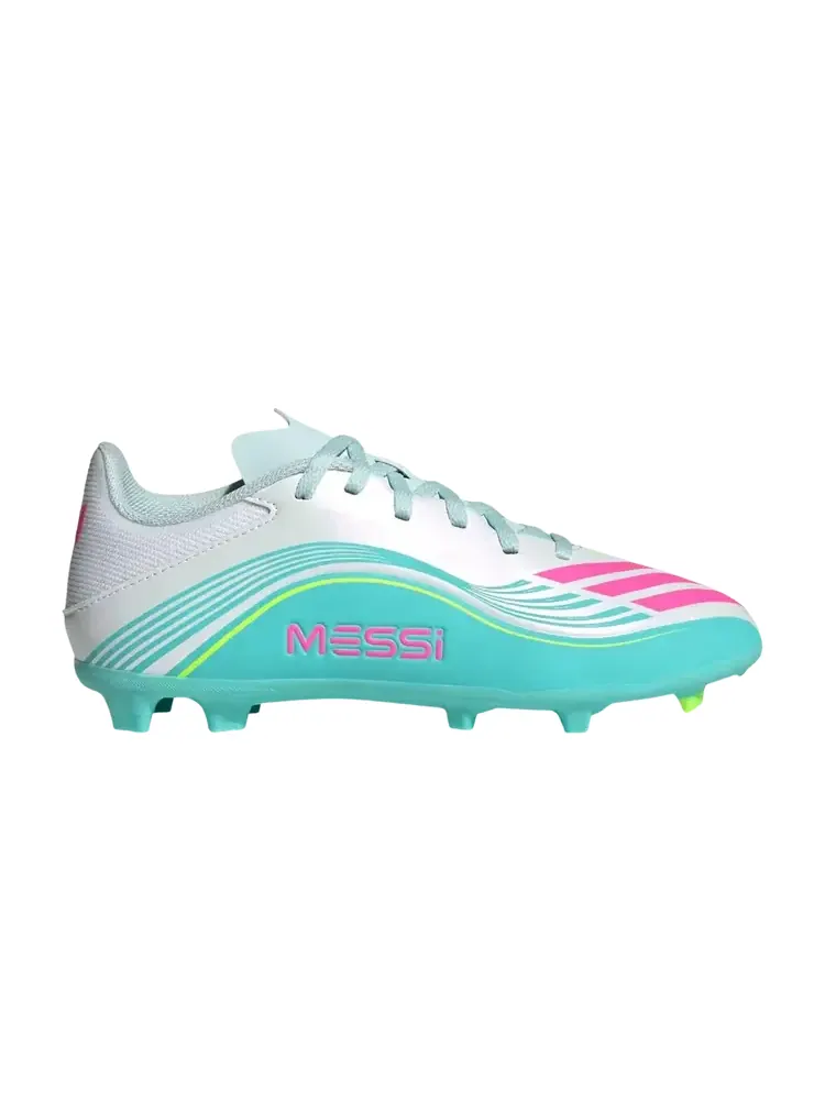 Adidas F50 League FG MG Big Kid 'Messi Aurora Radiante Pack' — изображение 1 из 1, белый
