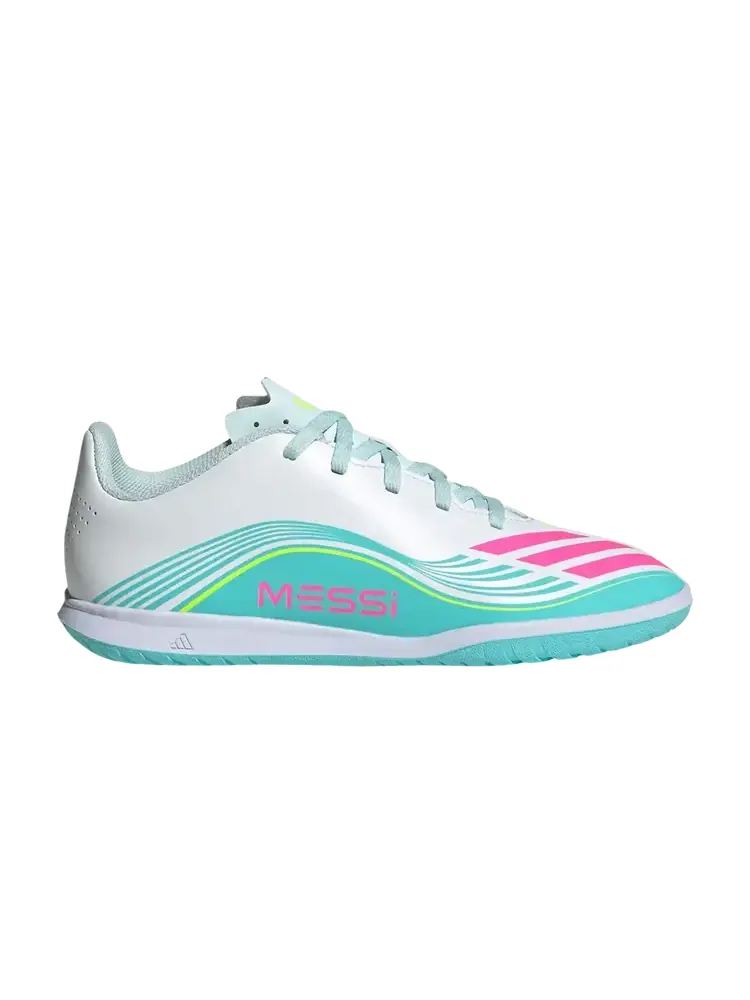Adidas F50 League Club IC Big Kid 'Messi Aurora Radiante Pack' — изображение 1 из 1, белый