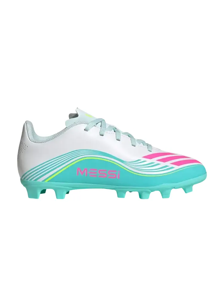 Adidas F50 League FG MG Big Kid 'Messi Aurora Radiante Pack' — изображение 1 из 1, белый