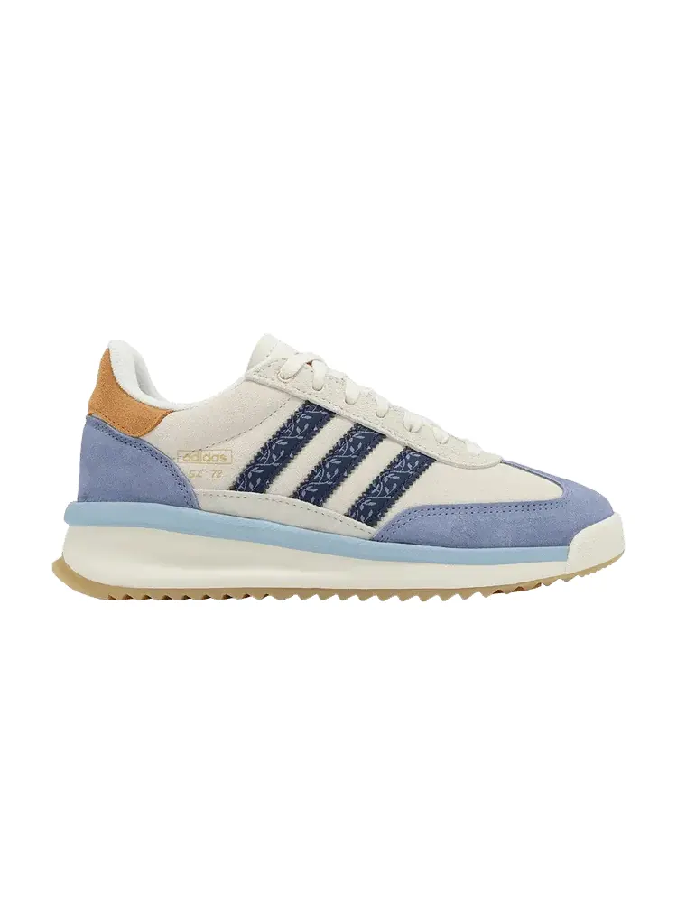 Кроссовки adidas SL72 RTN 'Cream Night Indigo Floral' — изображение 1 из 1, кремовый белый//индиго