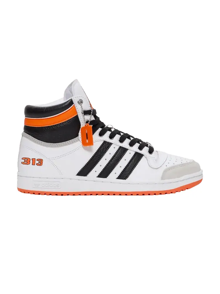 Кроссовки adidas Top Ten High OG '313 Day 2025' Snipes Exclusive — изображение 1 из 1, белый/черный/оранжевый