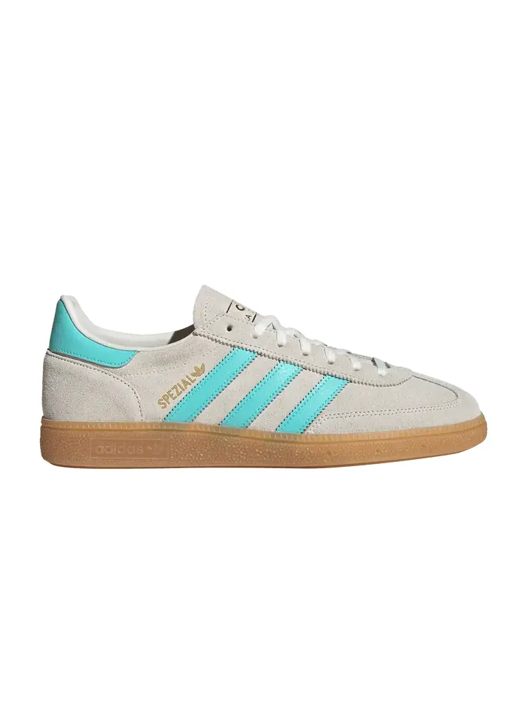 Кроссовки adidas Handball Spezial 'Off White Flash Aqua Gum' — изображение 1 из 1, белый/голубой