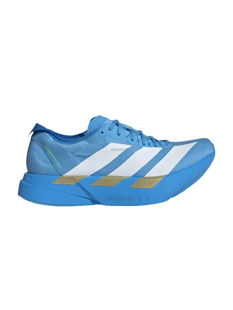 Adidas Wmns Adizero Adios Pro 4 'Cloud White Blue Lime Burst' — изображение 1 из 1, синий
