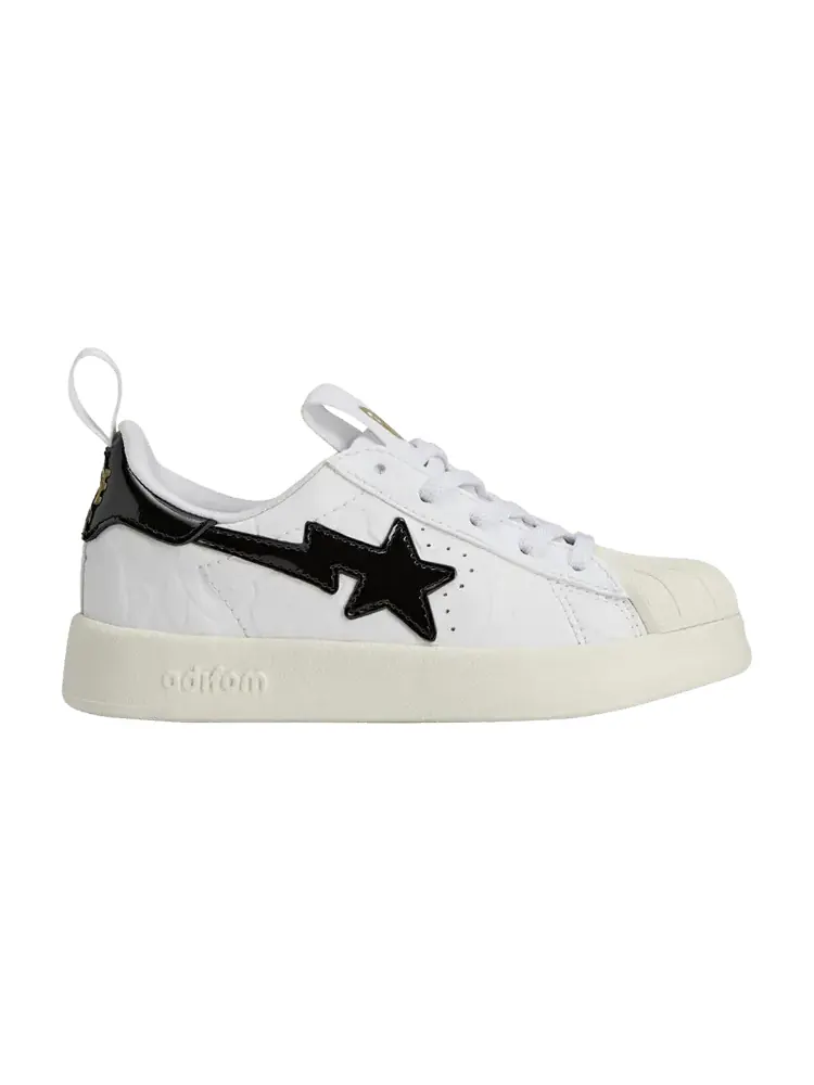 Кроссовки BAPE x Superstar 360 K 'White Black' — изображение 1 из 1, белый черный
