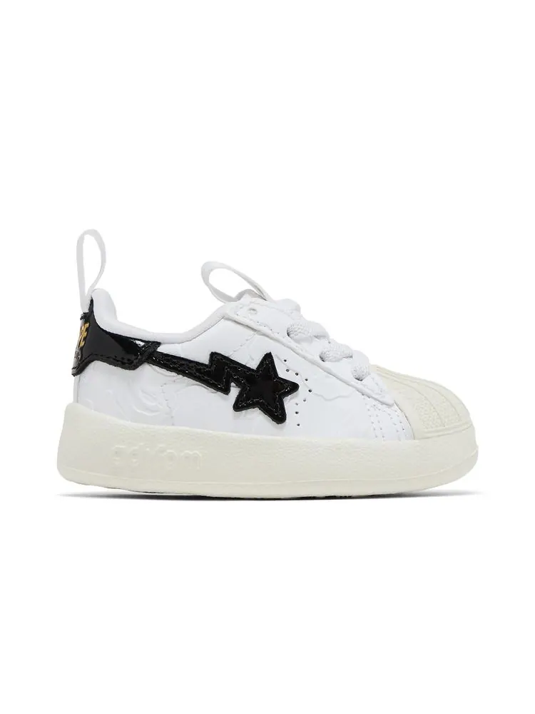 Кроссовки BAPE x Superstar 360 I 'White Black' — изображение 1 из 8, белый черный