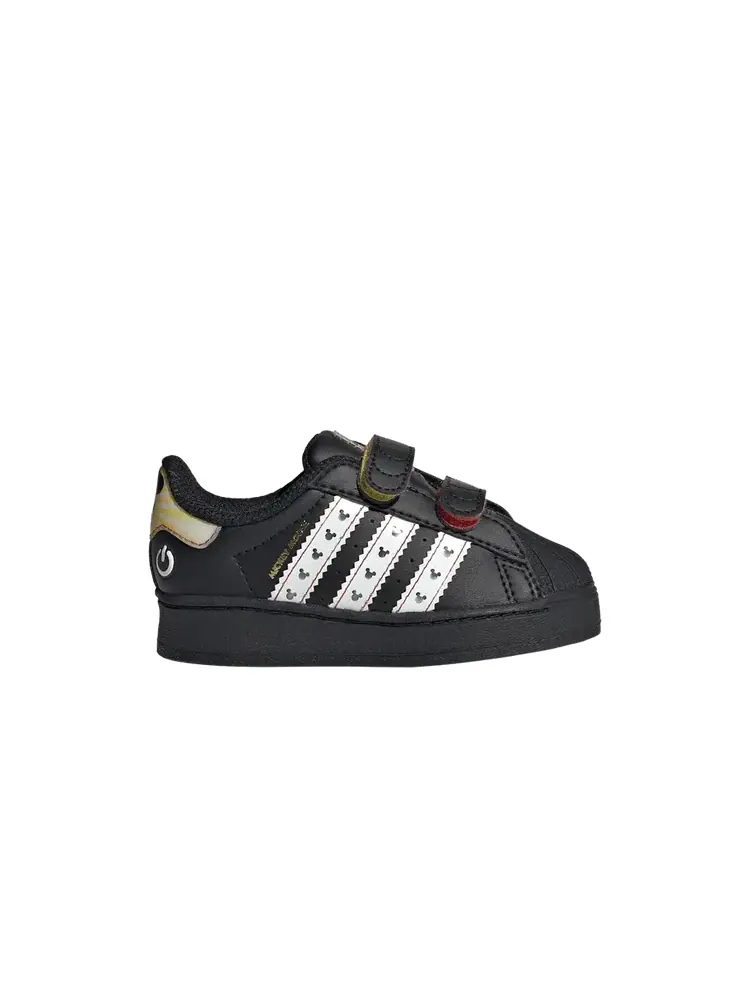 Кроссовки Adidas Disney x Superstar LED Lights Comfort Closure I — изображение 1 из 1, черный белый