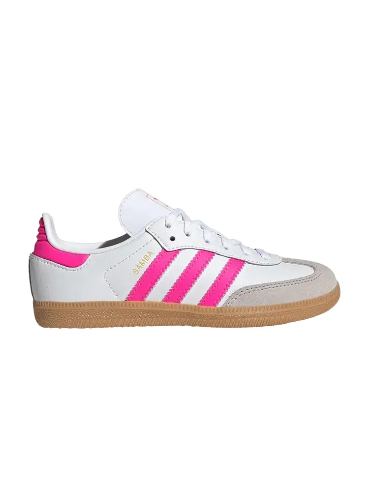 Кроссовки Adidas Samba OG C — изображение 1 из 1, белый розовый
