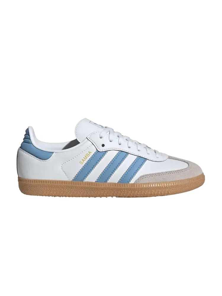 Кроссовки Adidas Samba OG J — изображение 1 из 1, белый синий
