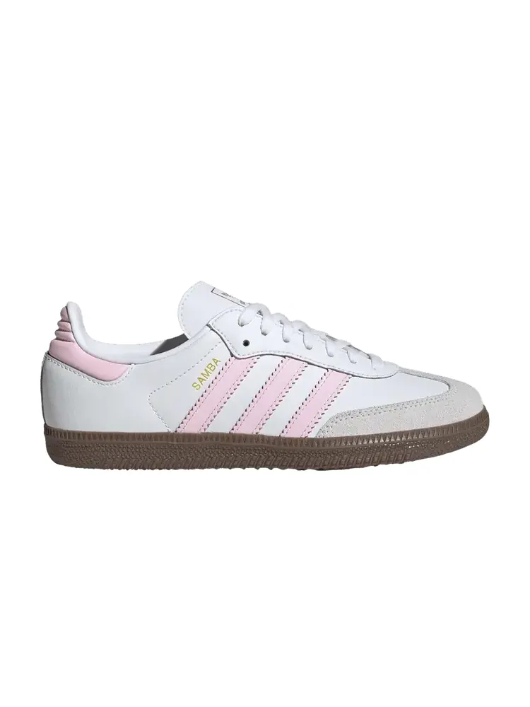 Кроссовки Adidas Samba OG J — изображение 1 из 1, белый прозрачный розовый