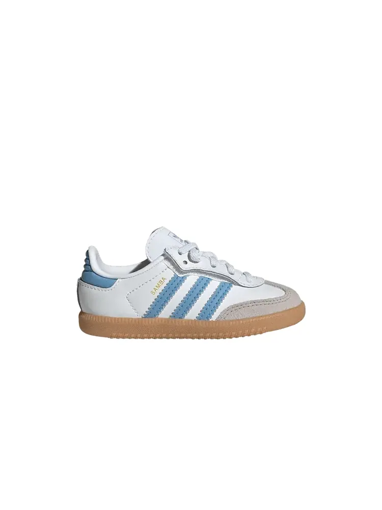 Кроссовки adidas Samba OG Comfort Closure EL I 'White Ash Blue Gum' — изображение 1 из 1, белый/синий
