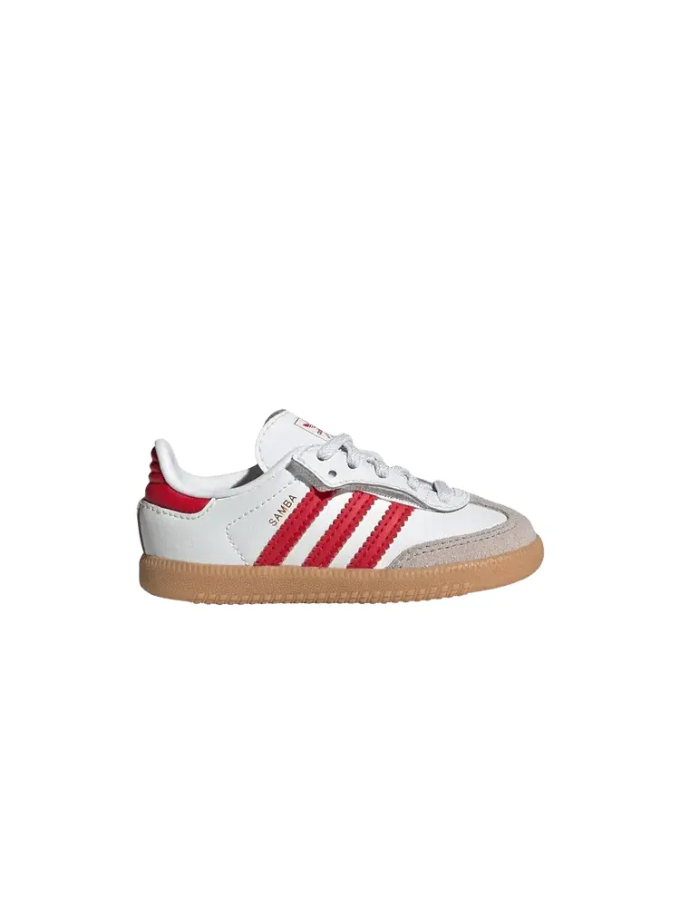 Кроссовки adidas Samba OG Comfort Closure EL I 'White Scarlet Gum' — изображение 1 из 1, белый