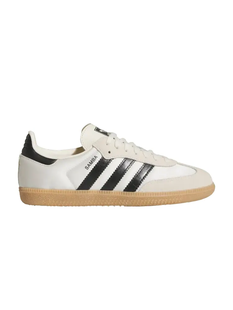 Кроссовки Samba OG J 'Cream Black Satin' — изображение 1 из 1, кремовый черный