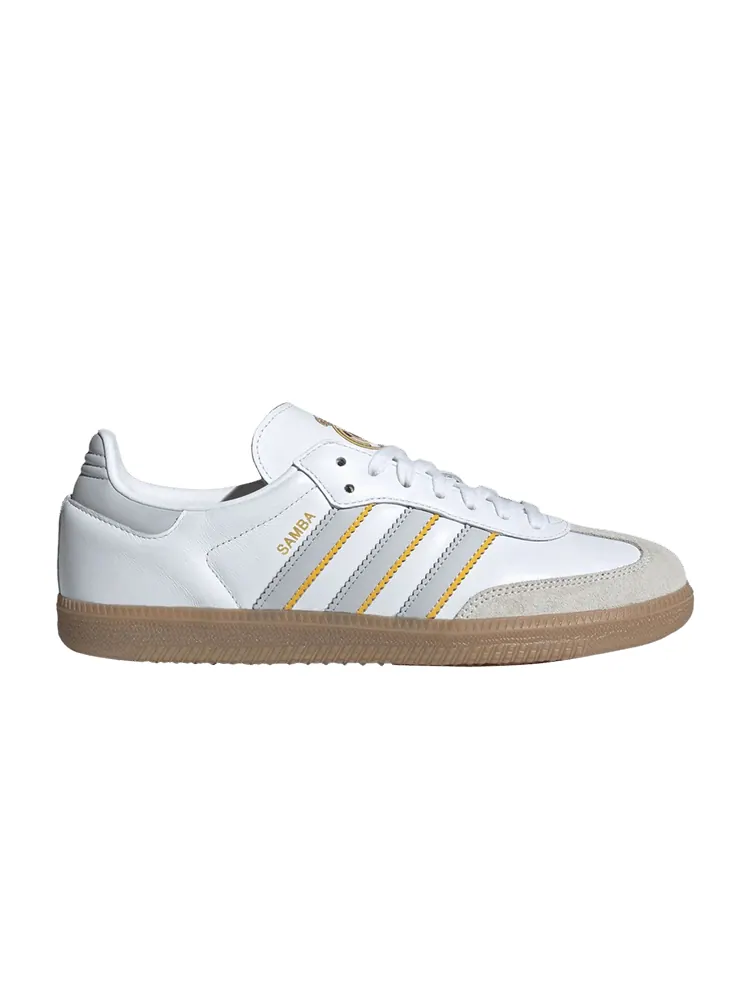 Кроссовки adidas Real Madrid x Samba 'Home Kit' — изображение 1 из 1, белый/светлый серый