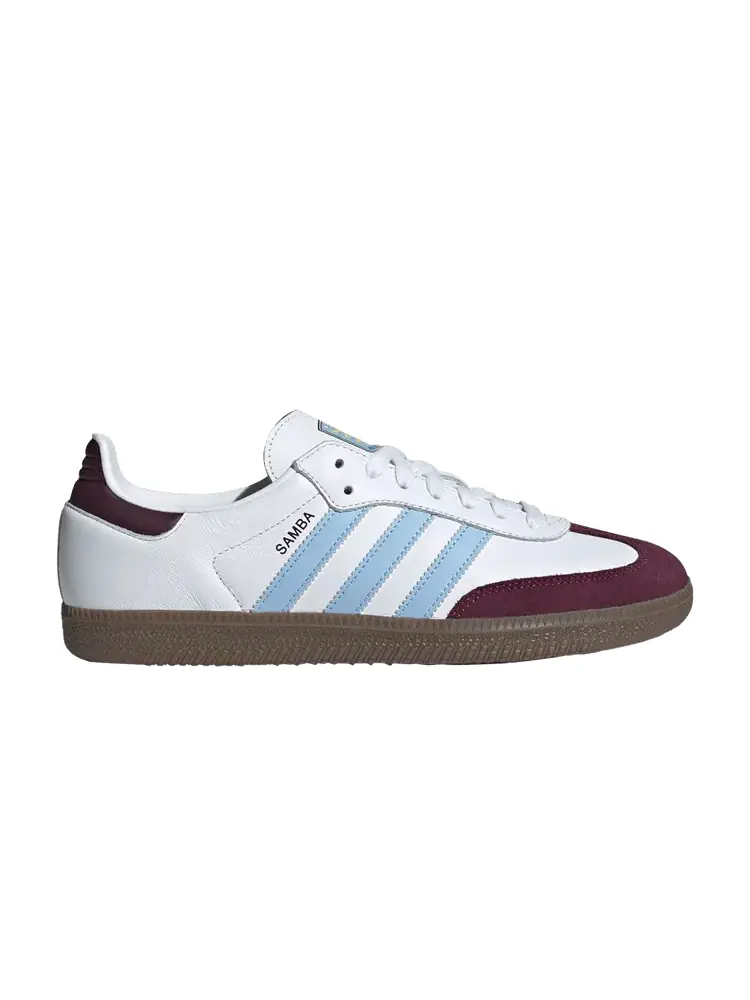 Кроссовки adidas Samba x Aston Villa FC 'Home Kit' — изображение 1 из 1, белый//синий