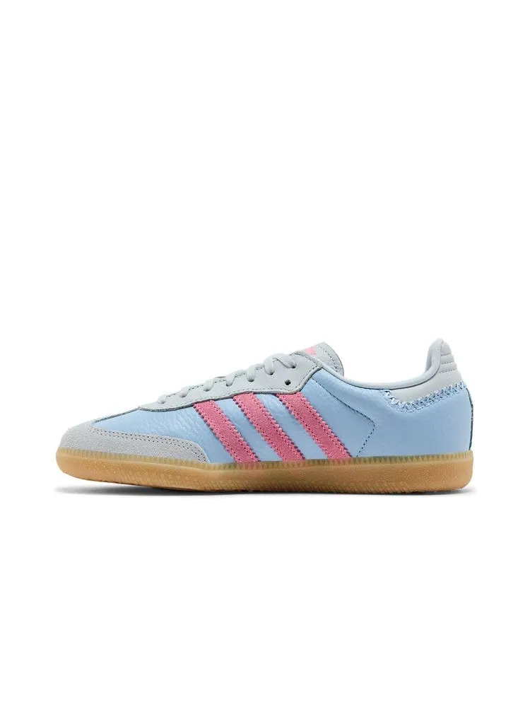 Кроссовки adidas Samba J 'Blue Pink' — изображение 4 из 9, синий/розовый/коричневый