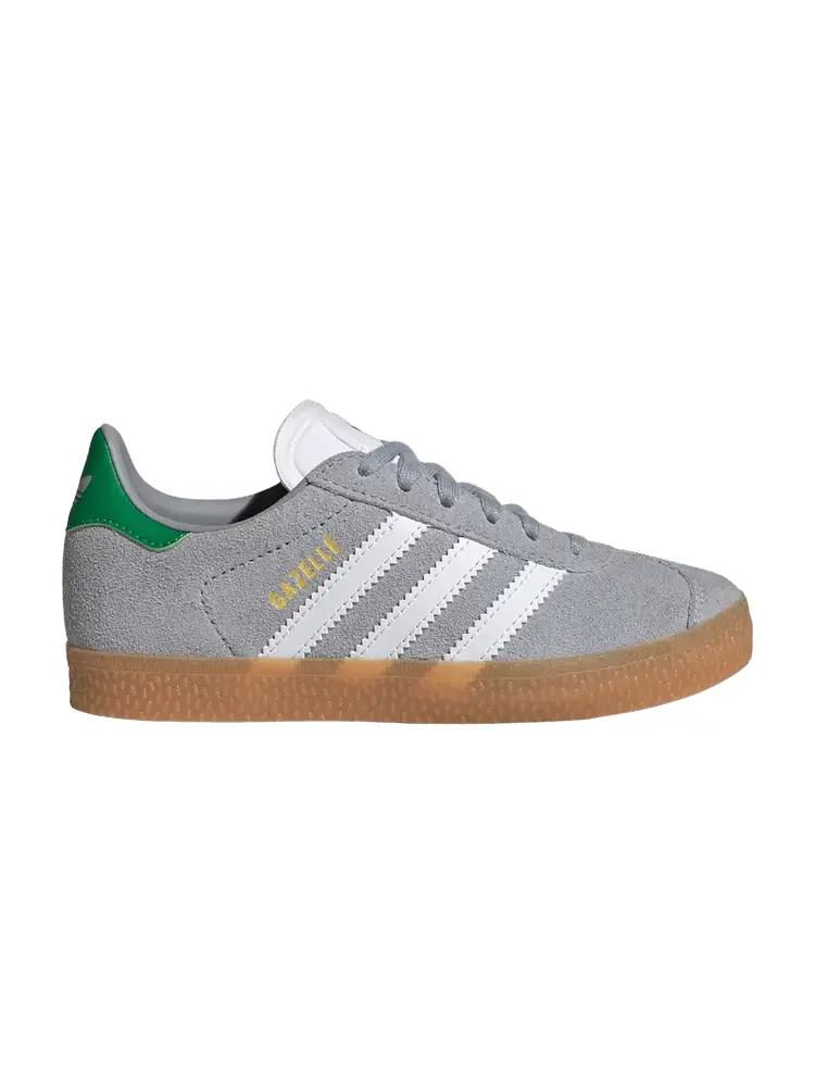 Кроссовки Adidas Gazelle C 'Silver White Green' — изображение 1 из 1, серый
