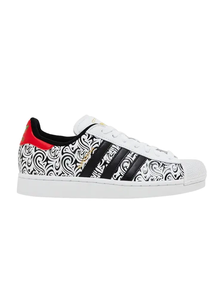 Кроссовки adidas Superstar 2 'Big Apple Tattoo' Snipes Exclusive — изображение 1 из 9, белый//зеленый