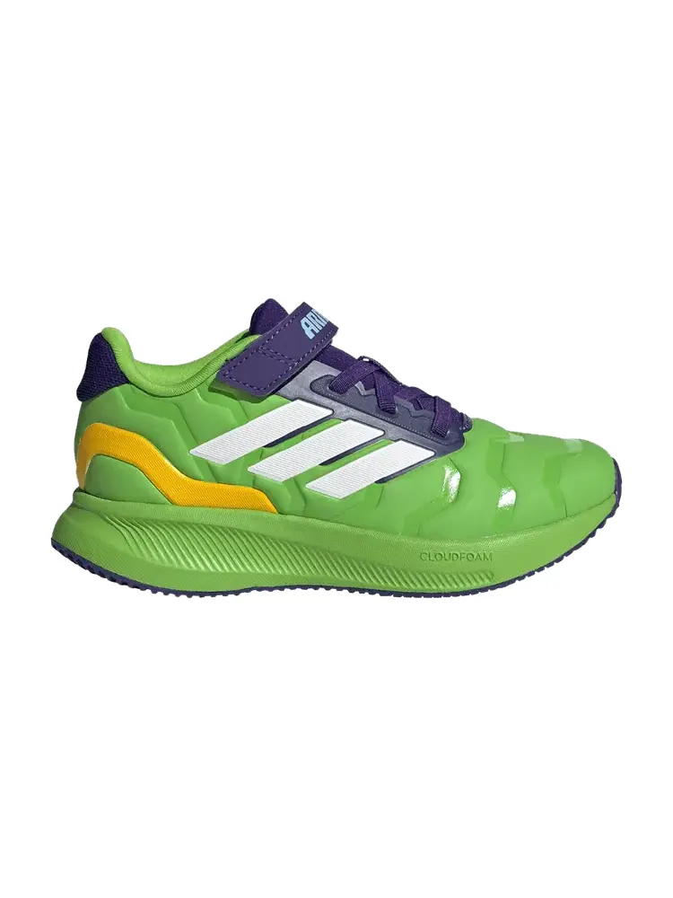 Кроссовки adidas Marvel x Runfalcon 5 C 'Iron Hulk' — изображение 1 из 1, зеленый/белый/фиолетовый