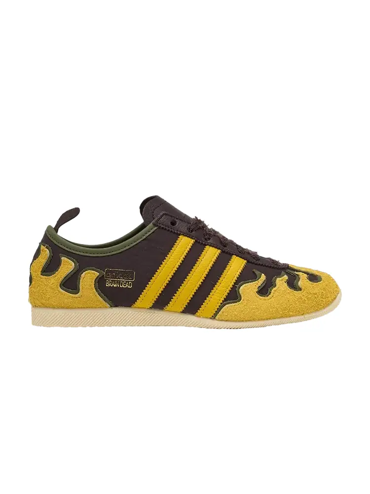 Кроссовки adidas Brain Dead x Japan 'Brown Hazel Yellow' — изображение 1 из 1, коричневый/желтый/белый