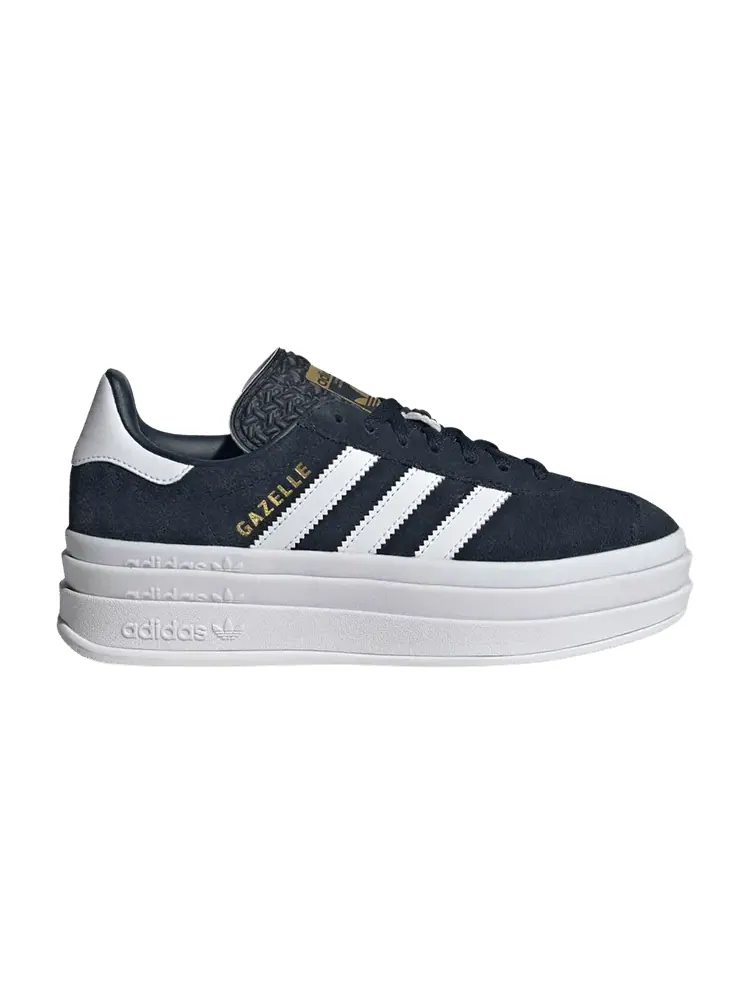 Кроссовки adidas Gazelle Bold J Aurora Ink White — изображение 1 из 1, белый
