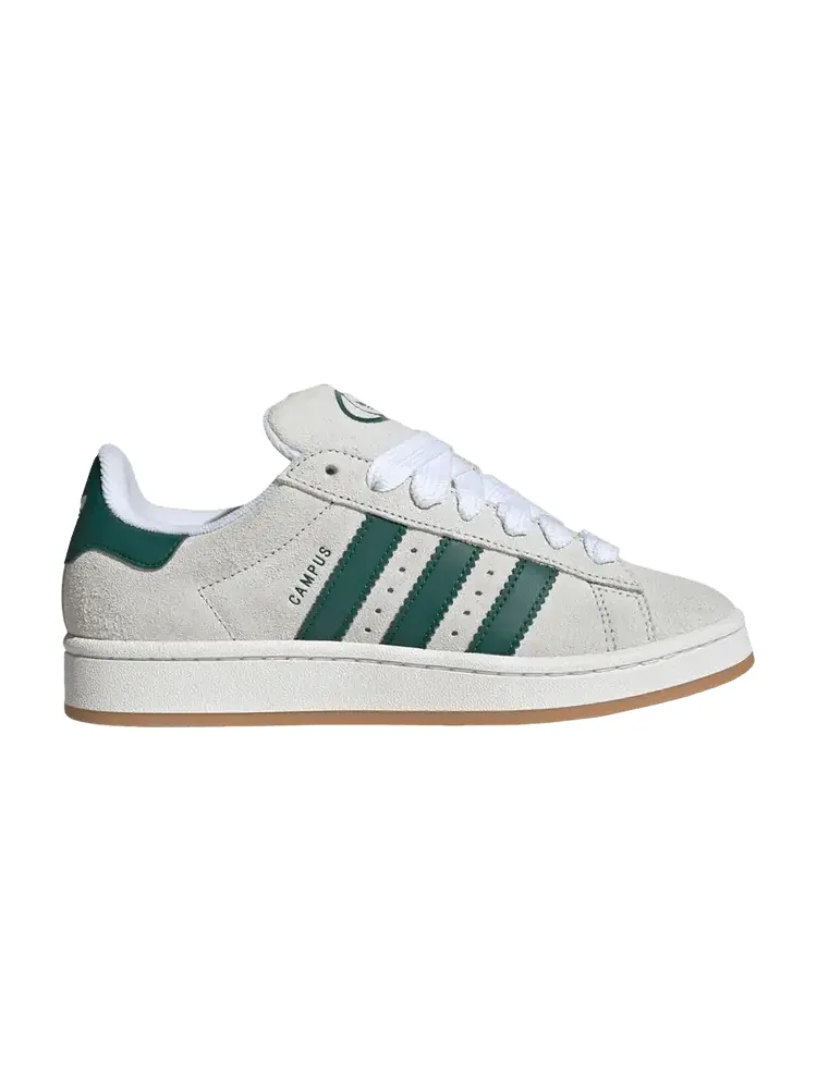 Кроссовки adidas Wmns Campus 00s Crystal White Collegiate Green — изображение 1 из 1, белый зеленый