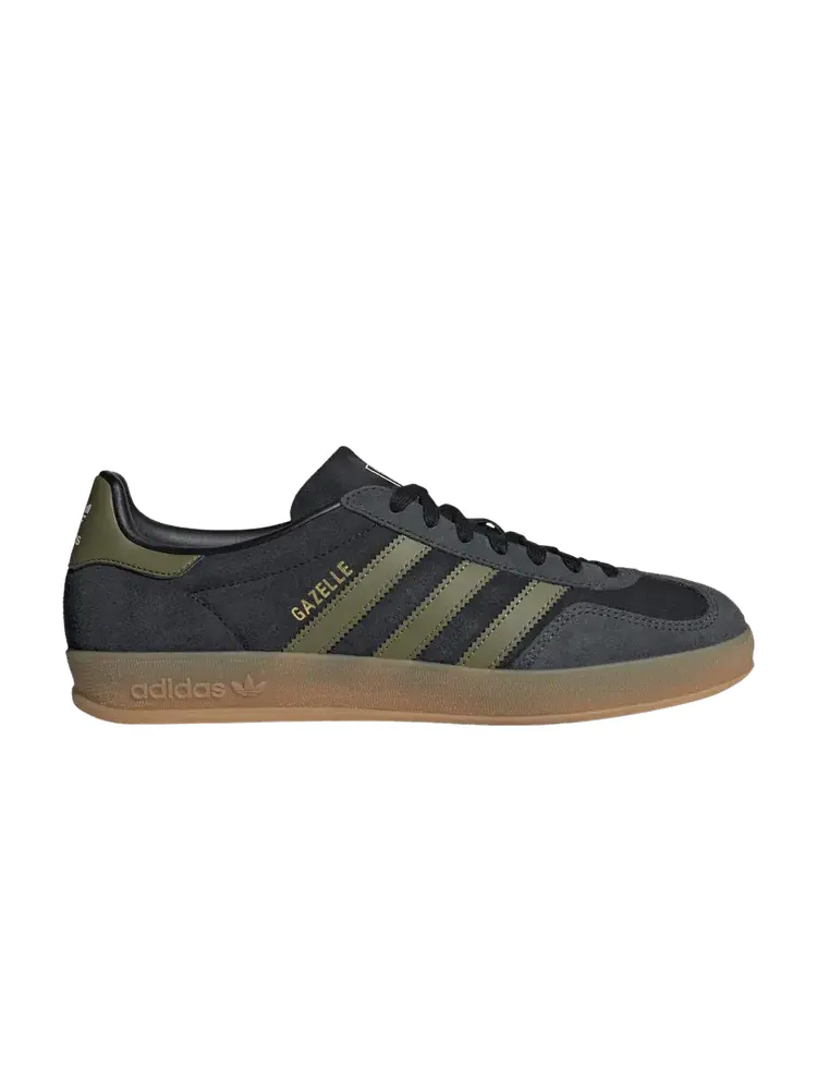 Кроссовки Adidas Gazelle Indoor 'Core Black Olive' — изображение 1 из 1, черный