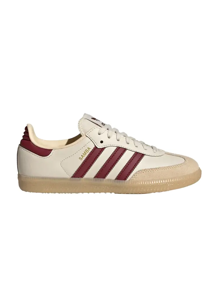 Кроссовки adidas Samba OG J 'Wonder White Shadow Red' — изображение 1 из 1, белый/красный