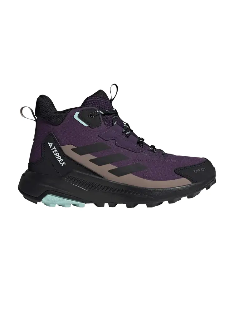 Кроссовки adidas Wmns Terrex Anylander Mid Rain.RDY 'Aurora Plum Trace Brown' — изображение 1 из 1, черный/коричневый