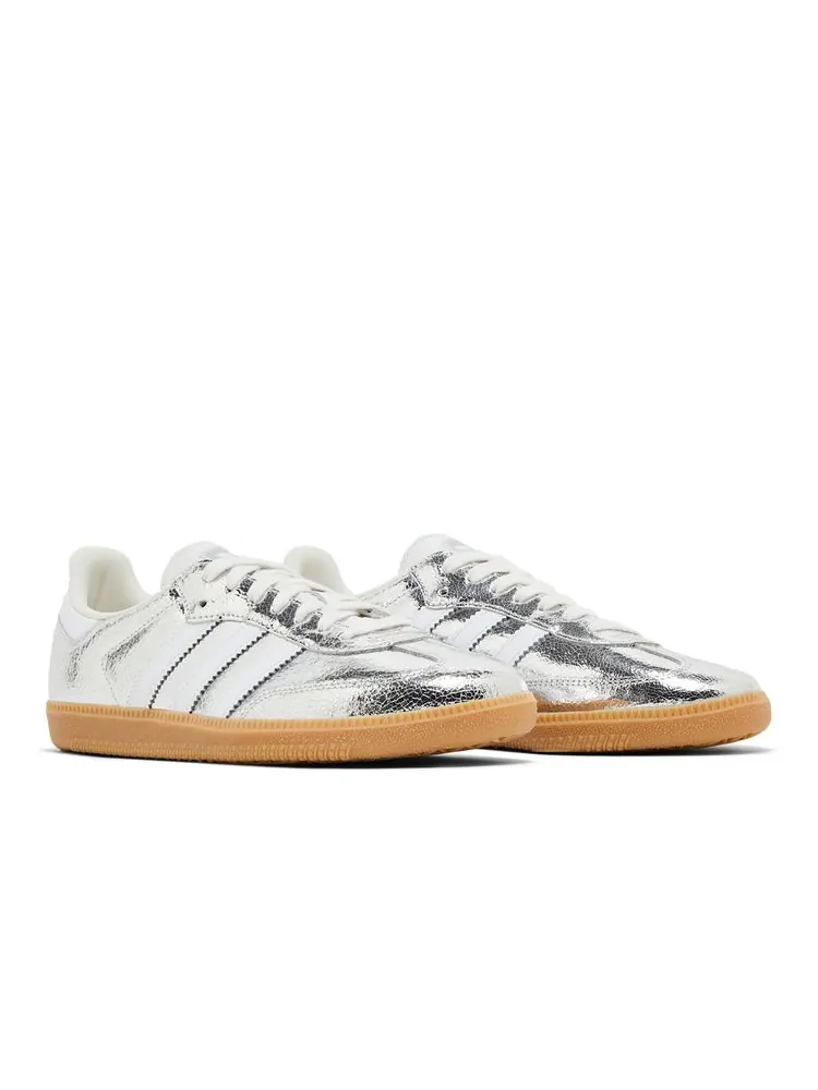 Кроссовки Wmns Samba OG 'Silver Metallic Cracked Leather' — изображение 8 из 8, серебристый металлик