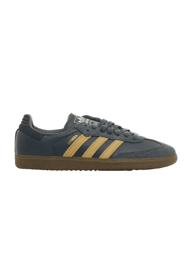Кроссовки Adidas Samba OG 'Shadow Navy Golden Bell Gum' — изображение 1 из 1, синий